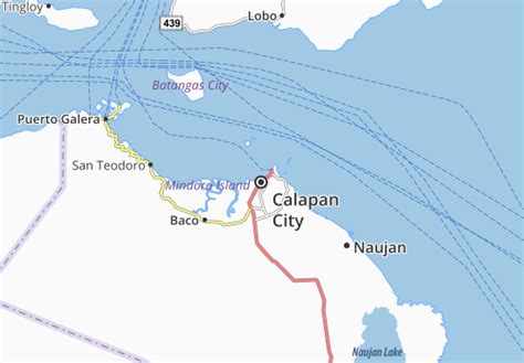 Detailed Road Map of Calapan City .